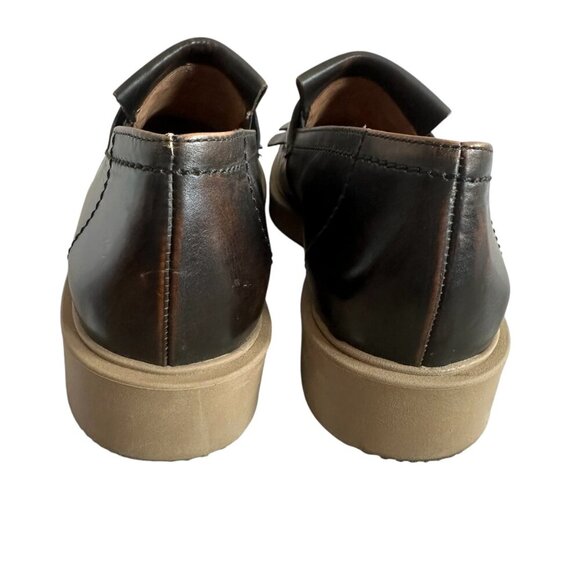 Paul Green Stacy Kiltie Penny Loafer Brown Bark Brushed Leather Size 5.5 UK 8 US - Picture 8 of 13